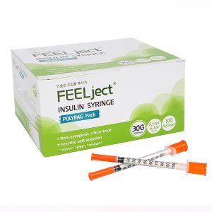 오픈메디칼필텍 인슐린 주사기 0.5cc (30g x 8mm) 100개 필젯 멸균 혈당주사