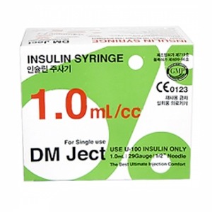 오픈메디칼신창 DM Ject 인슐린 주사기 1cc 30g 100개 멸균 혈당관리