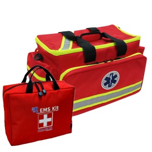 오픈메디칼(특가) EMS 구급가방 레드+퀵EMS구급낭세트 응급키트 구급함