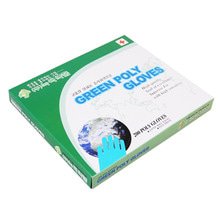 오픈메디칼녹색약품 위생장갑 그린폴리 글러브 200매 비닐장갑