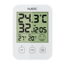 오픈메디칼휴비딕 디지털 온습도계 HT-7 그레이 (시계아이콘표시) - 온도 습도측정