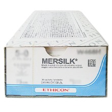 오픈메디칼에치콘 멸균 봉합사 블랙실크(MERSILK) W202 (3/0 17x45cm 12p) - 비흡수성