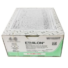오픈메디칼에치콘 봉합사 나일론 에치론 ETHILON W1611T (5/0 11mm 3/8c cut 45cm 24p 블랙)