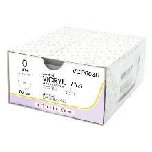 오픈메디칼에치콘 바이크릴플러스 봉합사 VCP603H (1/0) 26mm 5/8Circle 70cm 36개입