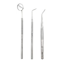 오픈메디칼스피카 의료용 치과기구 3종세트 EX-3PS 치석제거기 치경 치과핀셋