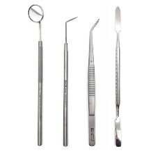 오픈메디칼스피카 의료용 치과기구 4종세트 EX-4PS 치석제거기 치경 치과핀셋 스케일러