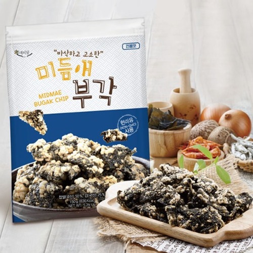 오픈메디칼미듬애 부각 전통맛 대용량 150g x 3봉지 - 김부각