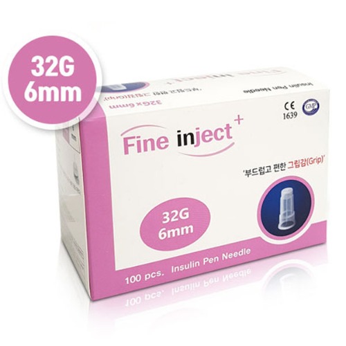 오픈메디칼파인젯 멸균 인슐린 펜니들 (32g x 6mm) 100개 혈당관리 당뇨용품