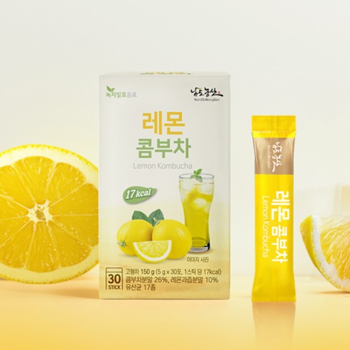 오픈메디칼레몬콤부차 5g x 30포 레몬차 녹차 발효음료
