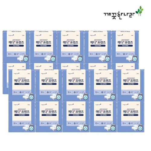 오픈메디칼메디프렌즈 위생매트 200매 (10매x20팩) 성인용 요실금 기저귀 패드