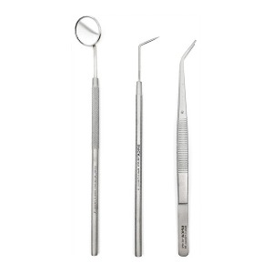 오픈메디칼스피카 의료용 치과기구 3종세트 EX-3PS 치석제거기 치경 치과핀셋