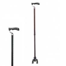 오픈메디칼유바 2way 4발 지팡이 TW-0128 고정풀림기능 노인 보행보조용품